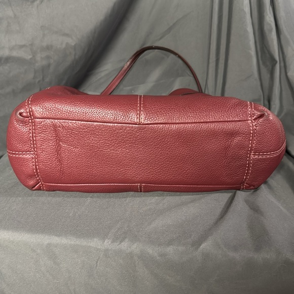 Coach Red Leather Tote Bag - Picture 11 of 13